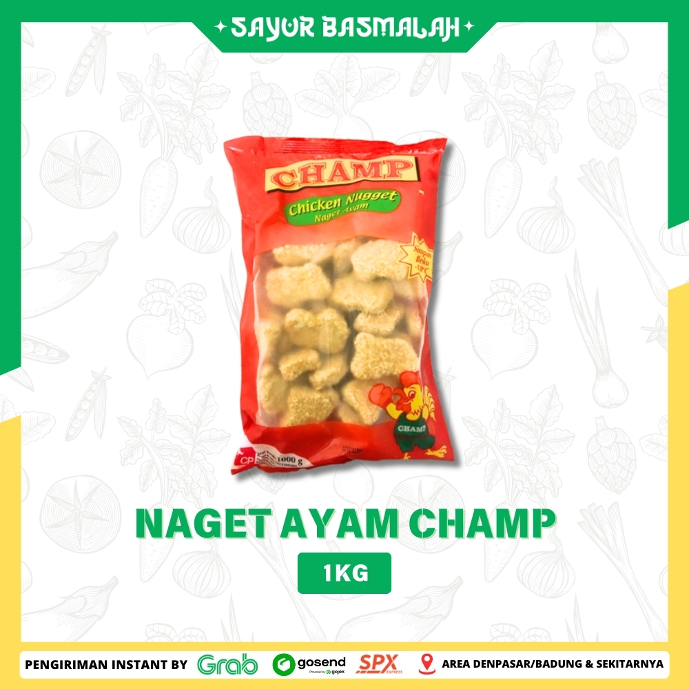 

Naget Ayam Champ 1kg - Sayur Basmalah
