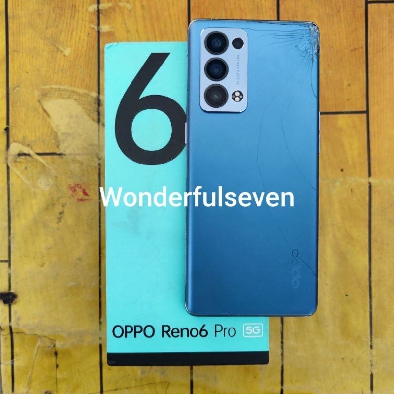 Oppo Reno 6 Pro 5G ram 12/256 Second Garansi Resmi