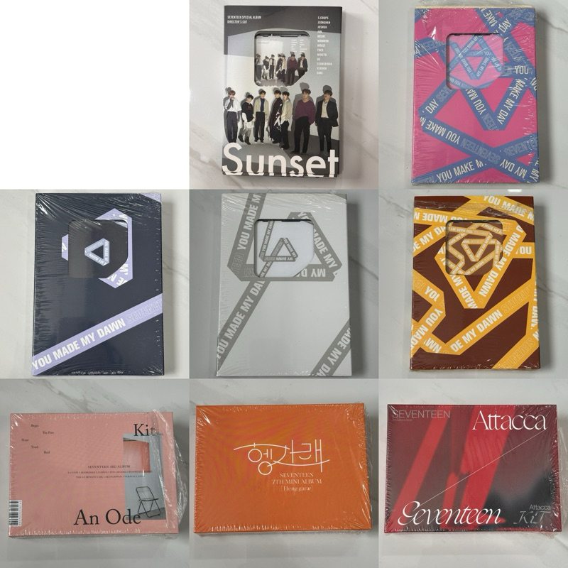 SVT SEVENTEEN KIHNO KIT ALBUM FULL SET DIRECTOR'S CUT THANKS YMMD YOU MAKE MY DAY BEFORE DAWN ETERNA