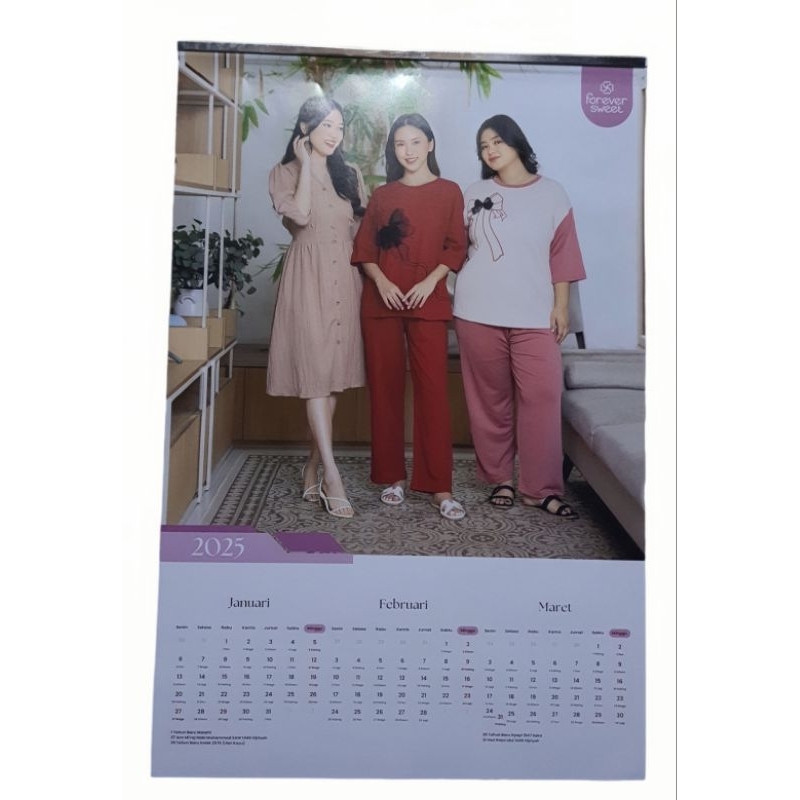 

Kalender Bulanan Forever Sweet 2025