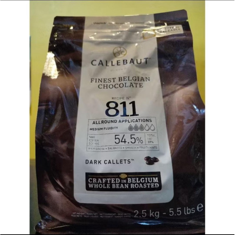 

callebaut dark 811 kemasan repack 250gr