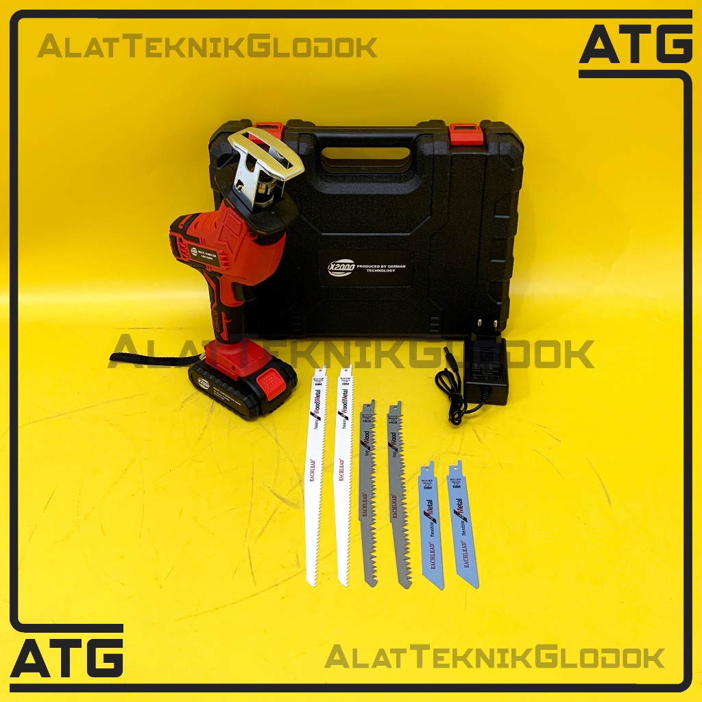 ALAT POTONG BESI MINI CORDLESS MESIN GERGAJI POHON KAYU TRIPLEK CORDLESS RECIPROCATING SAW CORDLESS