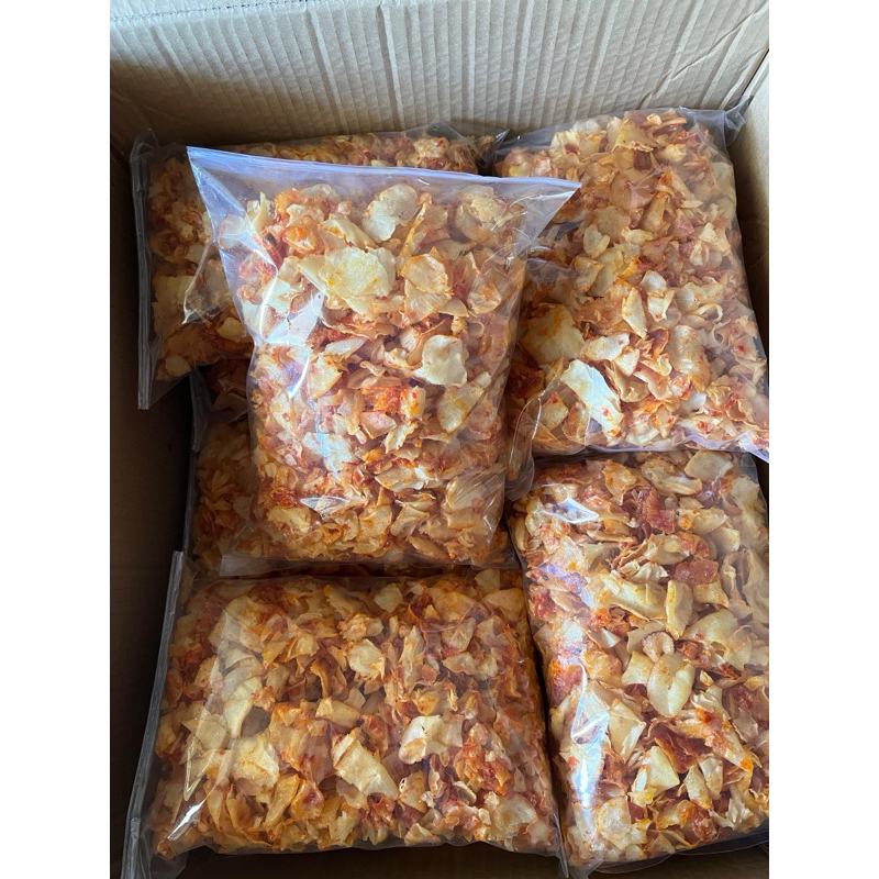 

KERIPIK SINGKONG PEDAS MANIS 1/2 KILO