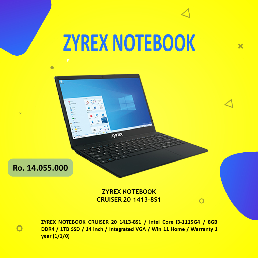 ZYREX NOTEBOOK CRUISER 20 1413-8S1