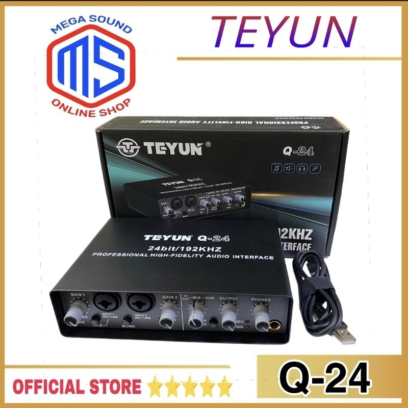 Soundcard recording Teyun Q-24 Sound Card Proffesional teyun Q24