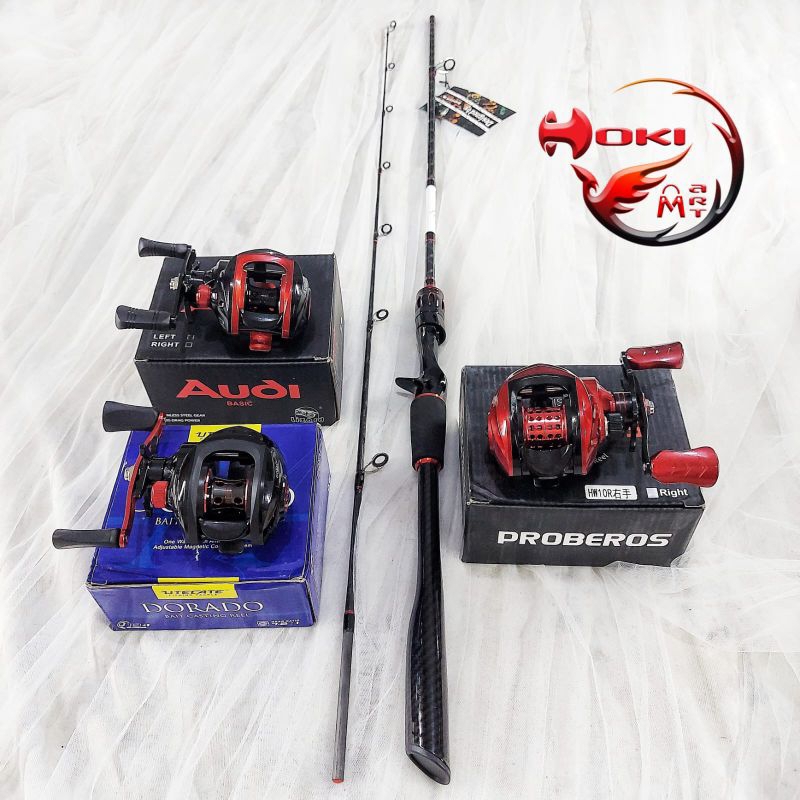 Joran set bc ROCKFISH BLACKMAN 180 + REEL BC AUDI / DORADO /PROBEROS FREE PE50M /SF