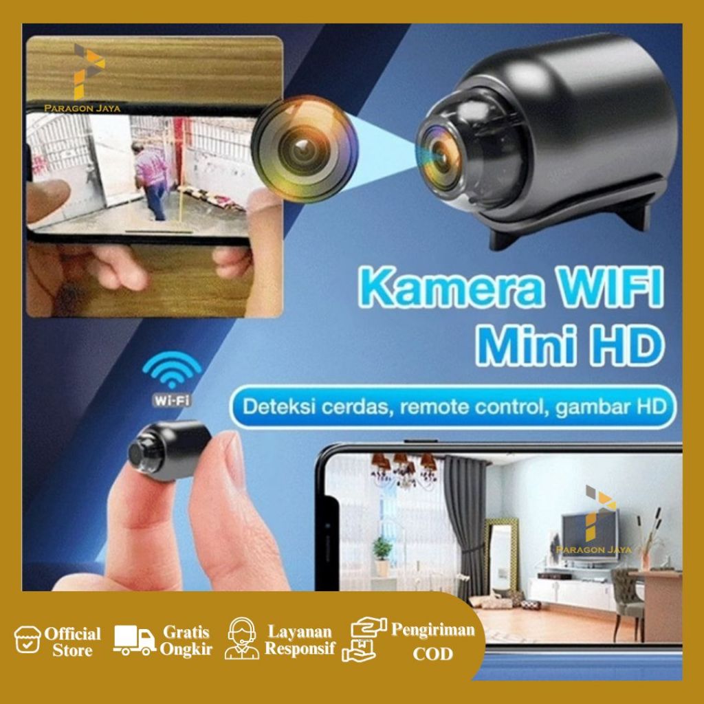 Kamera WIFI mini HD 1080p camera cctv kamera kecil camera mini bluetooth Kamera Pengintai Mini Spy H