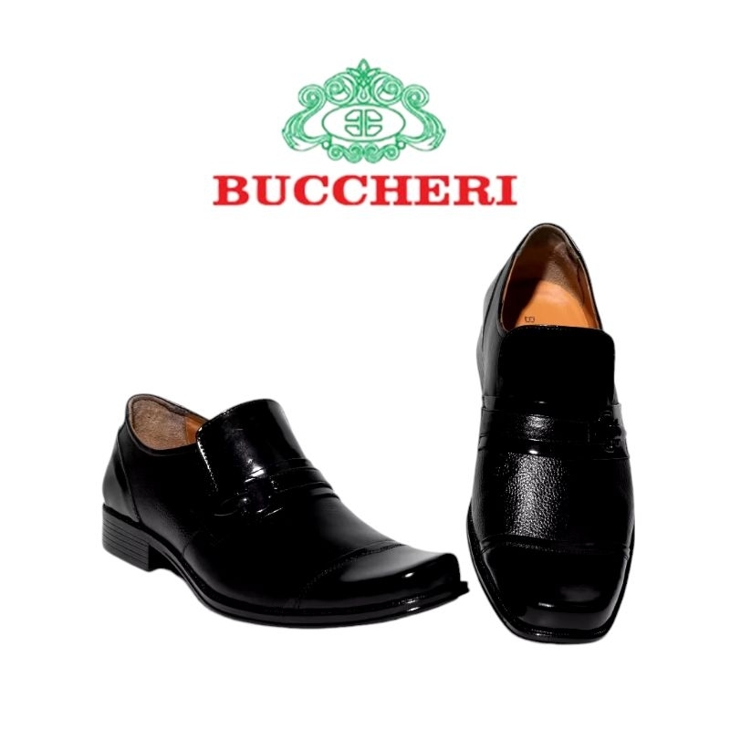 BUCCHERI ALTEZZA Sepatu Pria Loafer Slip On-CP3730-BLACK