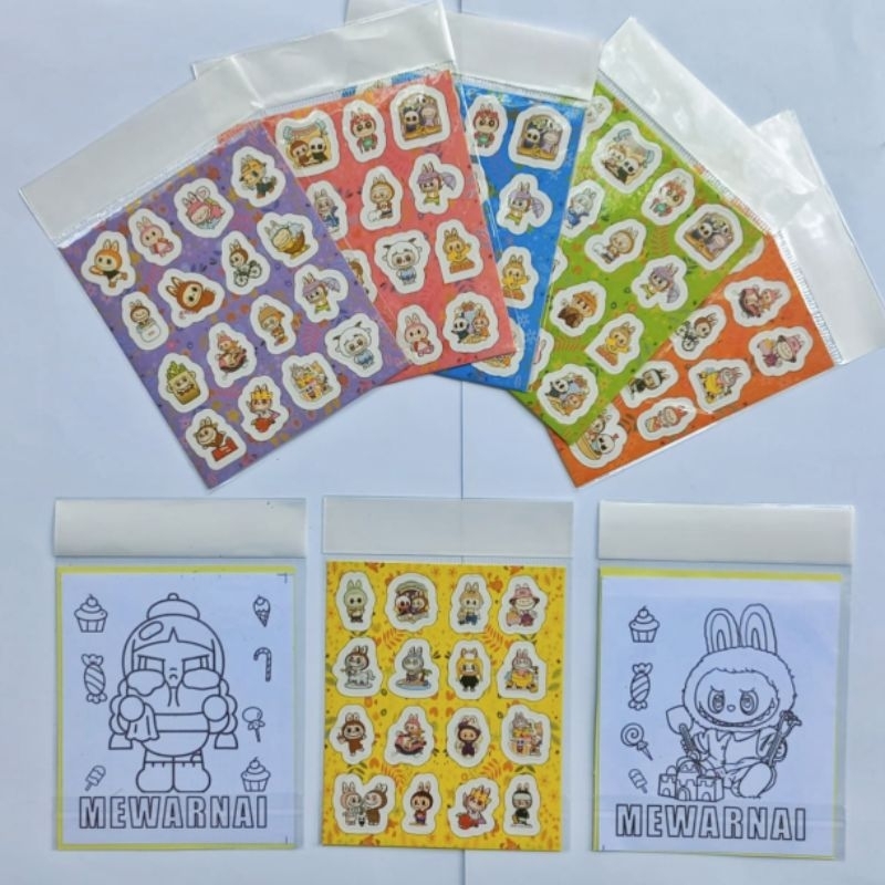 

STIKER&MEWARNAI LABUBU