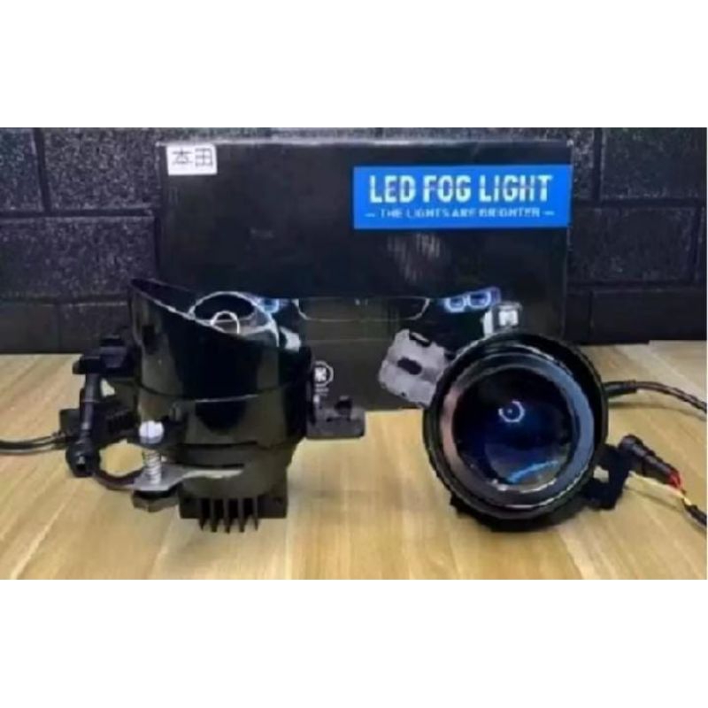 Lampu FOGLAMP PROVISION 3 WARNA biled projector blue lens lampu kabut h11 mobil bi led