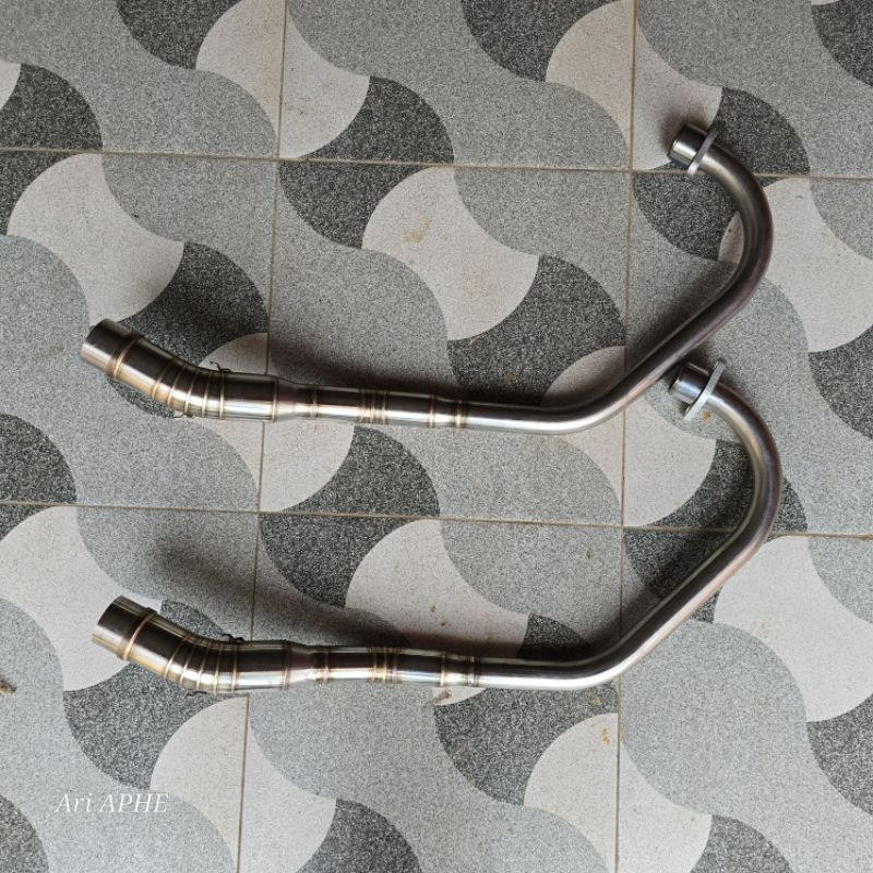 header pipa leher knalpot R9 original TIGER REVO kondisi baru