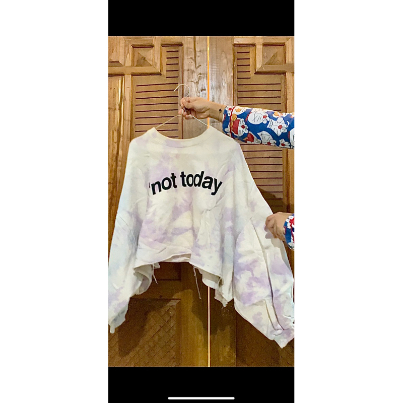 CN crop lengan balon preloved