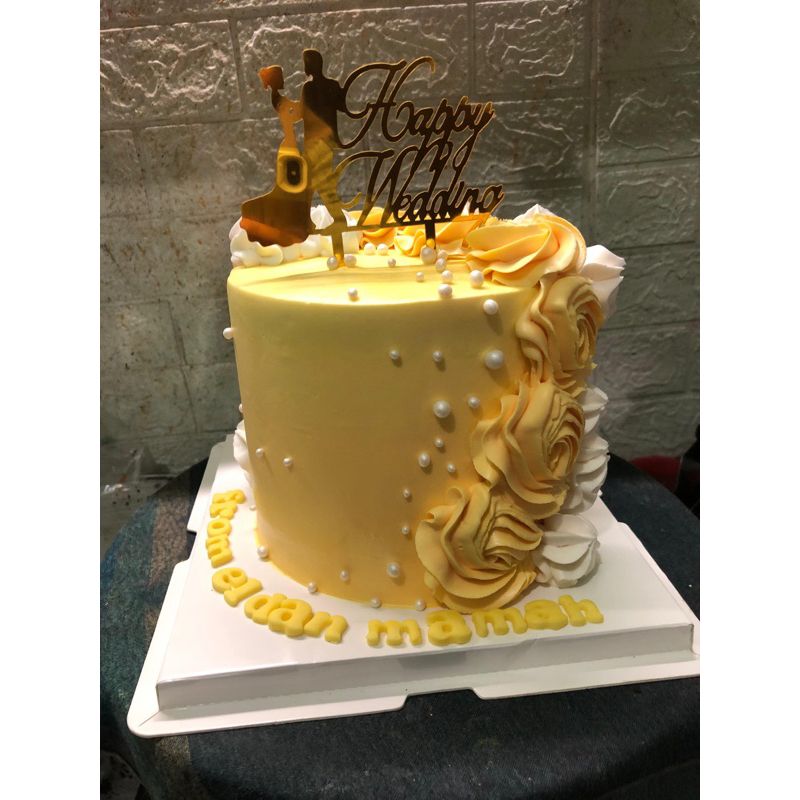 

WEDDING CAKE UK16 BISA CUSTOM BISA PESAN DADAKAN PENGIRIMAN CAKUNG JAKTIM