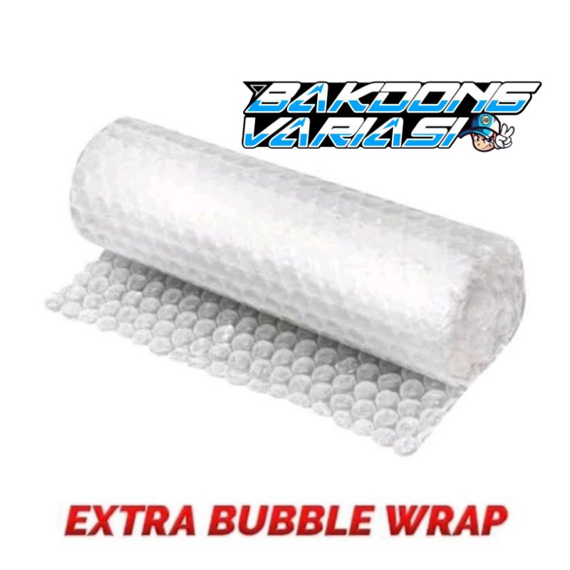 

Extra bubble wrap tambahan packing bubble warp biar lebih aman