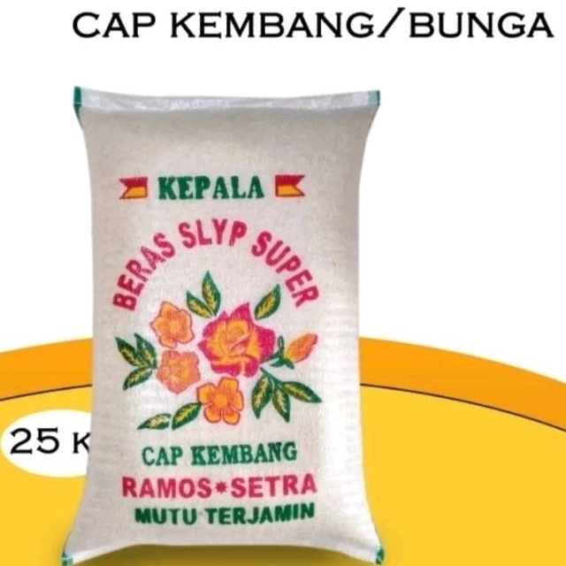 

BERAS CAP BUNGA/KEMBANG 5KG 10KG 20KG 25KG BERAS SETRA RAMOS - 25kg