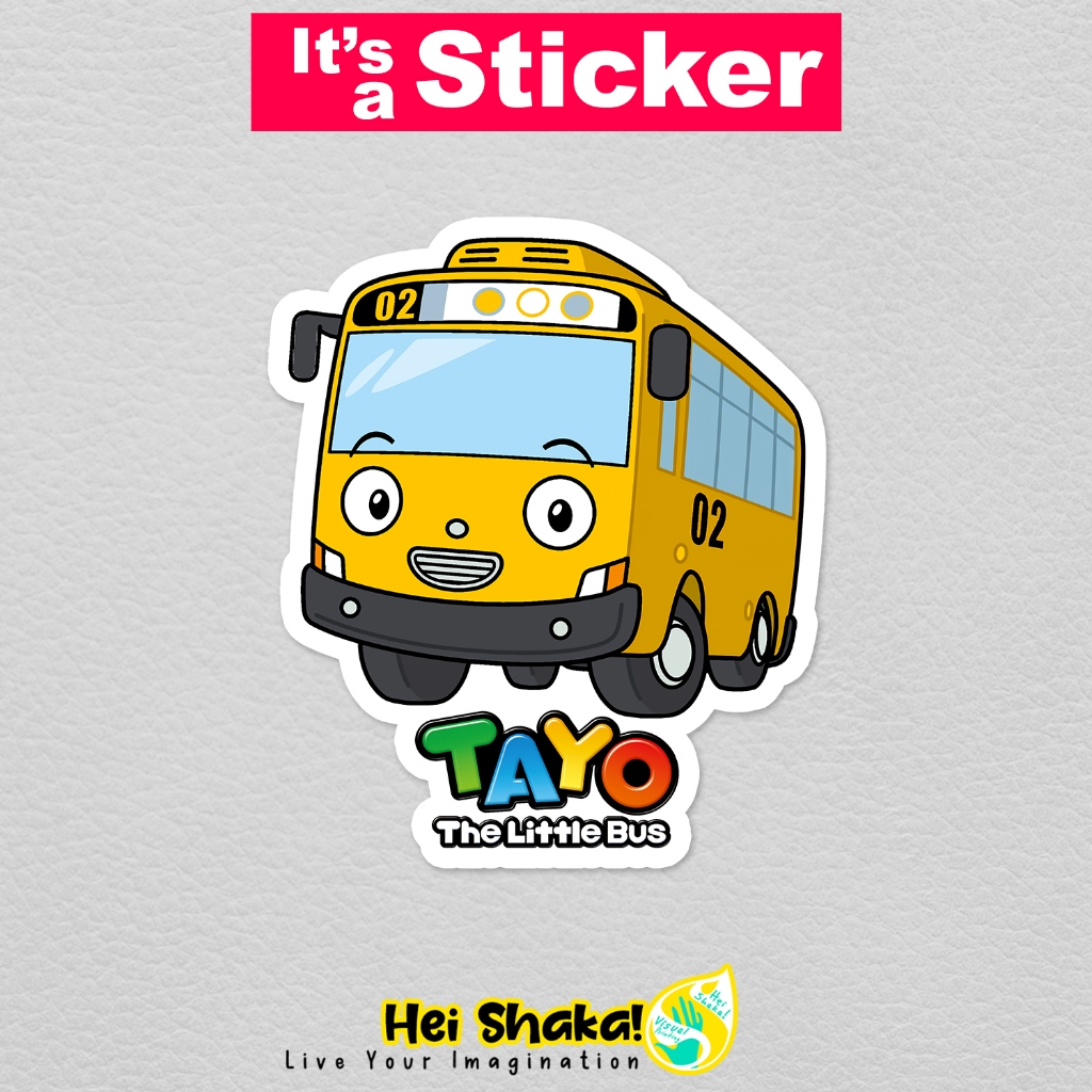 

Stiker Lani Sticker Tayo The Little Bus Kartun Anak Lucu Korea Bahan Vinyl Anti Air