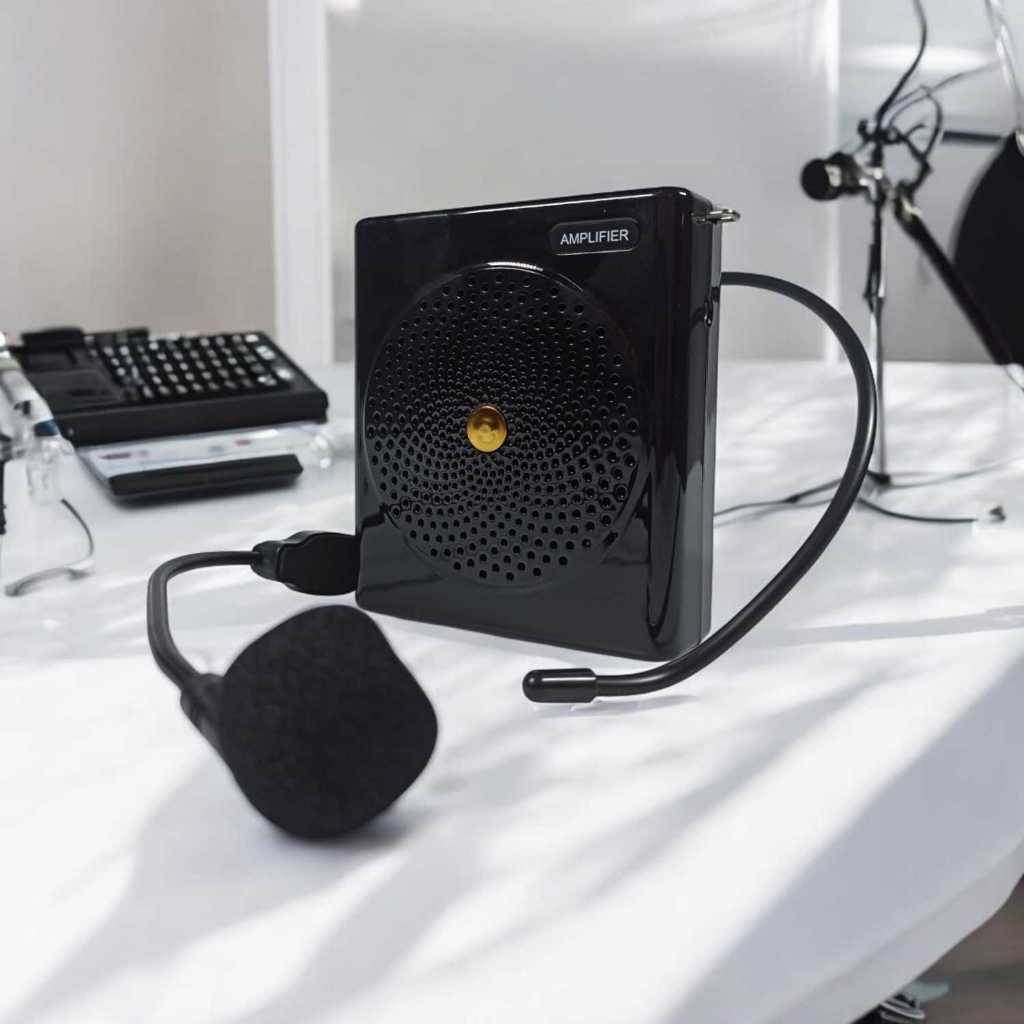 Speaker Pinggang Megaphone Microphone Bluetooth Amplifier Wired