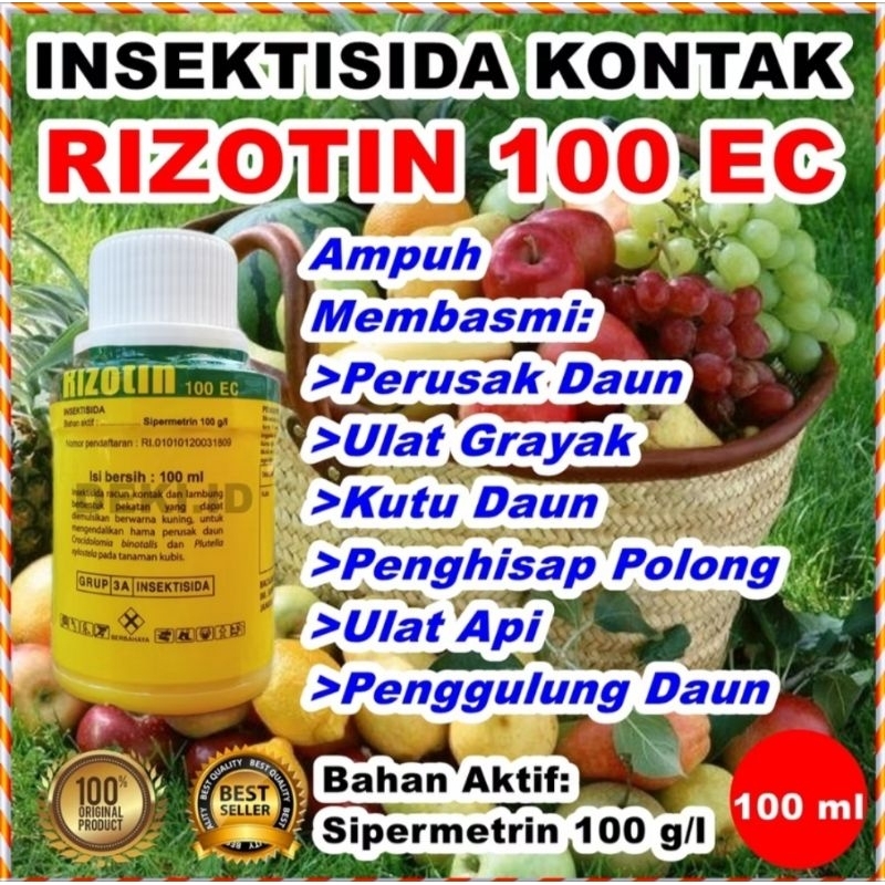 INSEKTISIDA RIZOTIN /RIZOTIN INSEKTISIDA 100 EC / ISI 100 ML