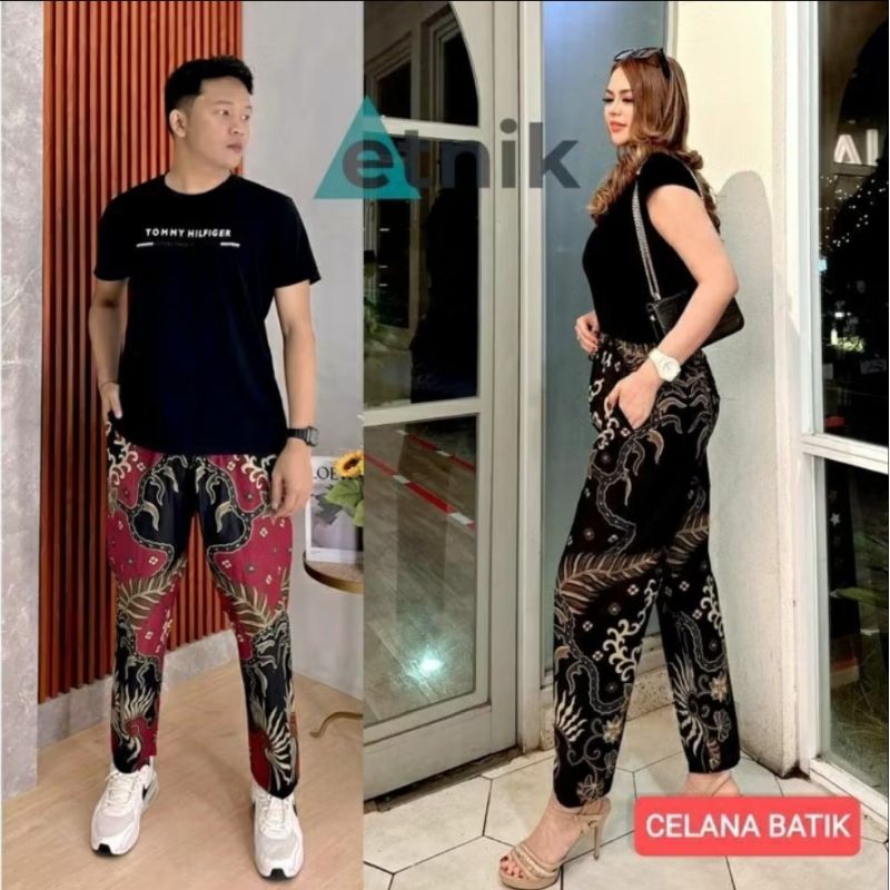 Promo Toko Baru) Celana Boim Motif Batik Pria Wanita Dewasa Ukuran Jumbo // Celana Batik Viral