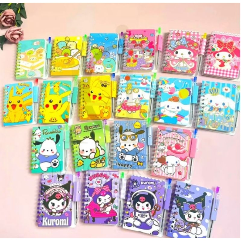

BUKU MINI A7 SANRIO+PULPEN