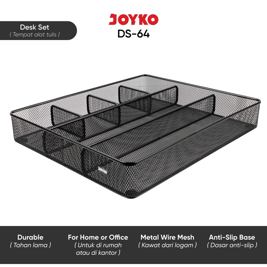 

Tempat Alat Tulis Serbaguna Joyko DS-64 Original (1 SET) / Desk Set Pen Holder Joyko DS-64