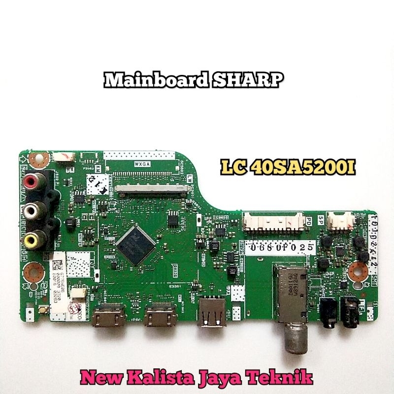 MAINBOARD TV SHARP 40SA5200I 40SA5200X ORIGINAL NG775WJN1 MB SHARP 40SA5200 MOTHERBOARD TV LC40SA520