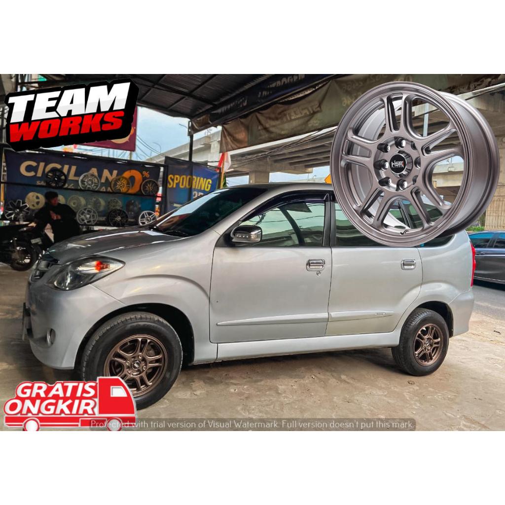 VELG MOBIL XENIA AVANZA RING 14 HSR NX SPO BRONZE LEBAR 6 FELEG RING 14 MODEL BINTANG SPORTY