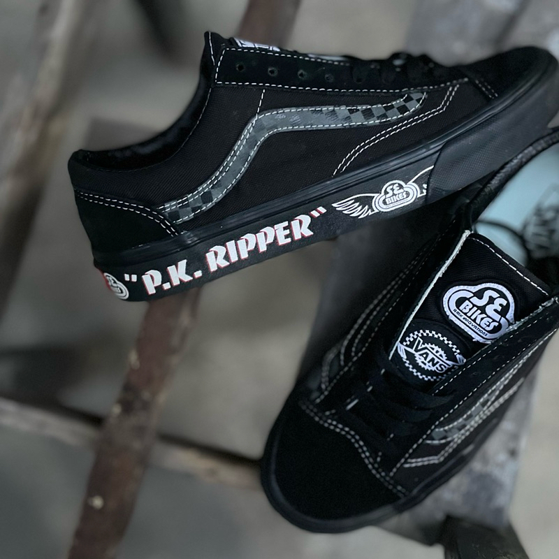 VANS STYLE 36 X SE BIKES P.K RIPPER BLACK / REFLECTIVE ORIGINAL 100% TERJAMIN