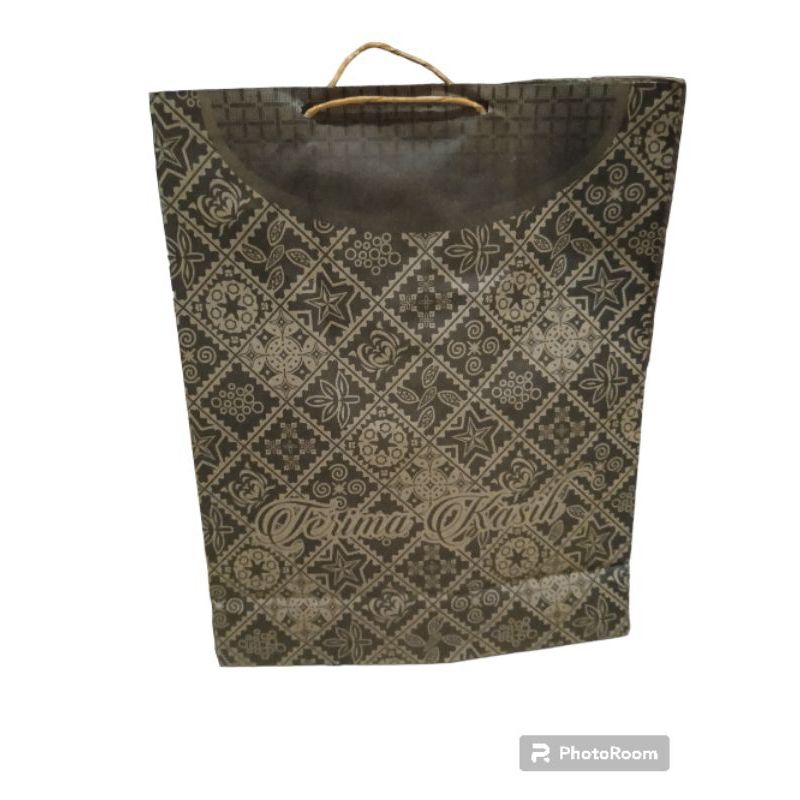 

(ISI 50.UKURAN JUMBO 25x30x9) PAPERBAG MOTIF / TAS KERTAS BATIK / TAS SOUVENIR BATIK