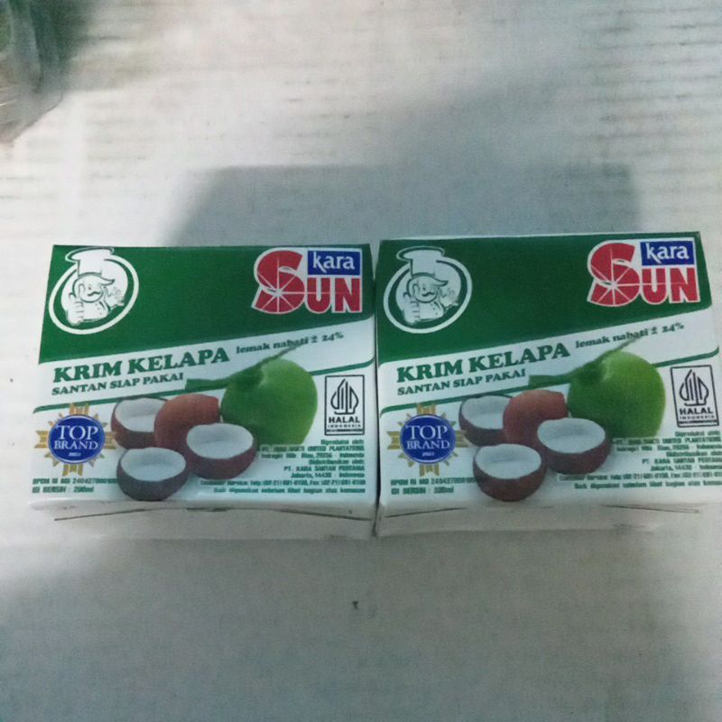 

Santan Sun Kara Berat 200Ml (order 120pcs)