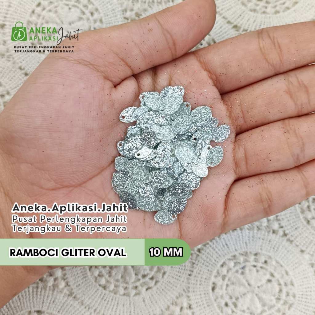 5 GRAM PAYET PIRING RAMBOCI OVAL GLITER 10 MM