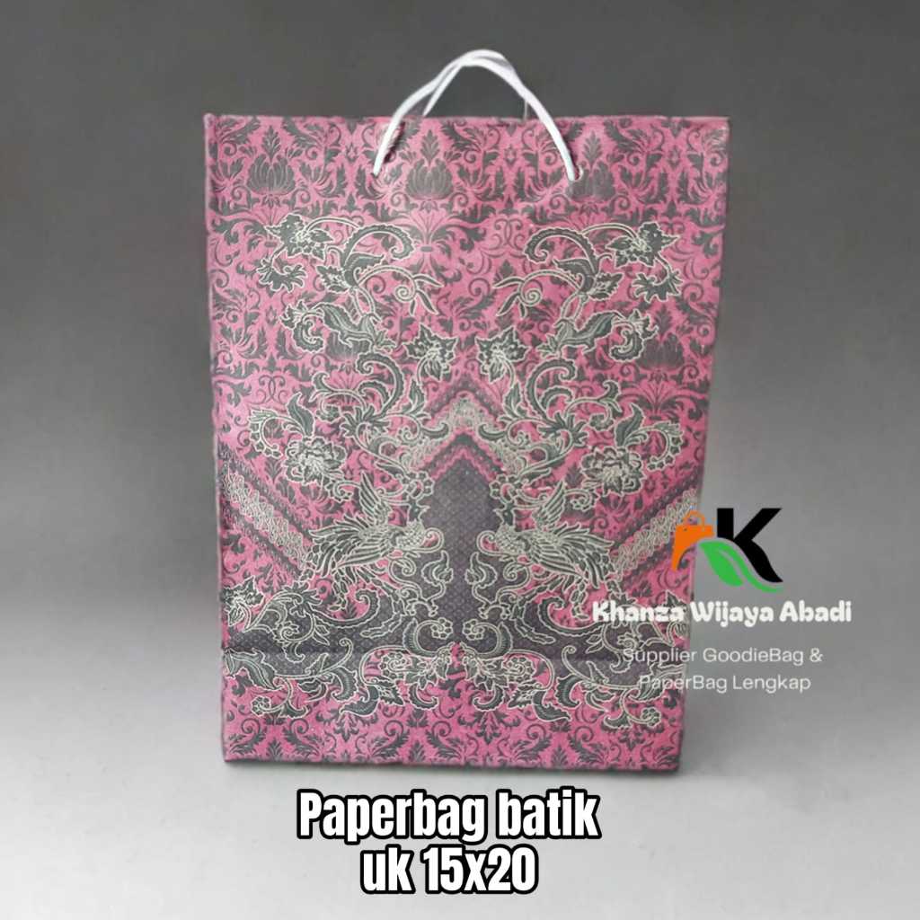 

Paperbag Motif Batik Uk 15x20 / Paperbag Batik Mini / Lusinan (isi 12Pcs)