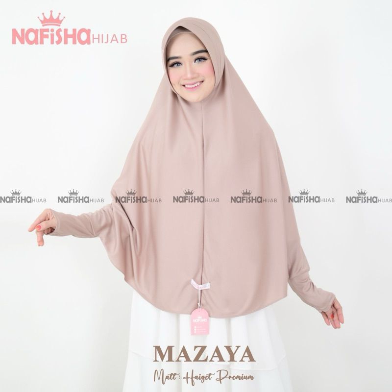 Jilbab Lengan Polos Mazaya Hijab bergo Lengan / Jilbab Khimar /Jilbab Lengan Panjang