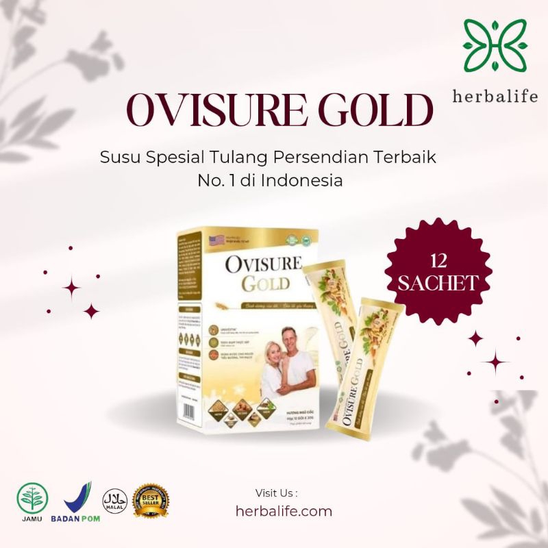 

OVISURE GOLD ASLI ORIGINAL MILK SUSU VITAMIN TULANG DAN SENDI NYERI OTOT KERAM KEBAS