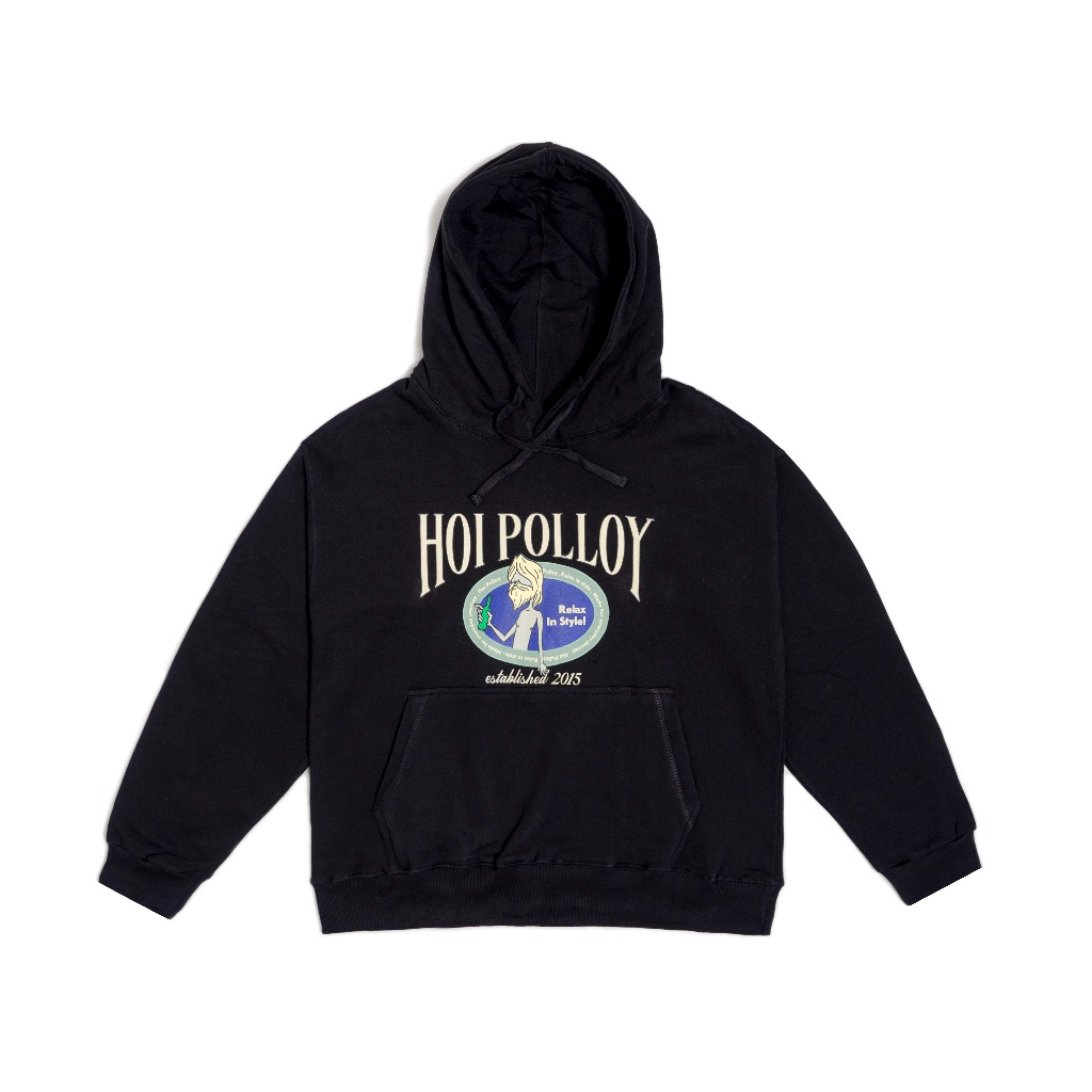 Hoi Polloy - Hoodie Sweater Relax in Style (Black)