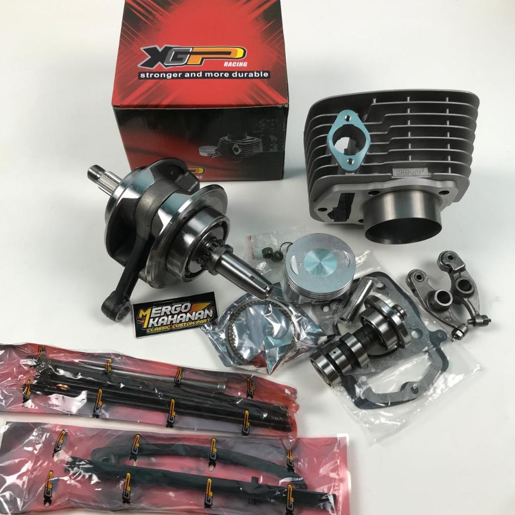 PAKET BORE UP CB GL MP TIGER 220 CC KRUK AS XIEMA LANGKAH 66.2 BLOK WY 250 NOKEN CUSTOM STANDART TUO