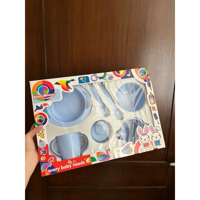 [NEW] Feeding Set Bayi Lusty Bunny Tempat makan bayi Gift set Lusty Bunny