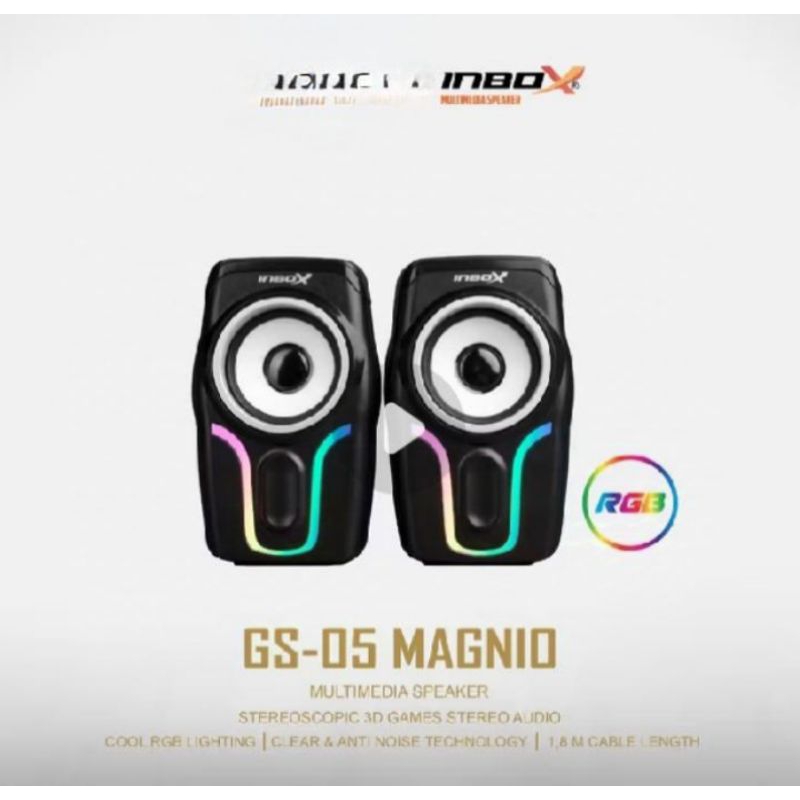 Speaker Gaming Lampu RGB PC Komputer Laptop USB aux