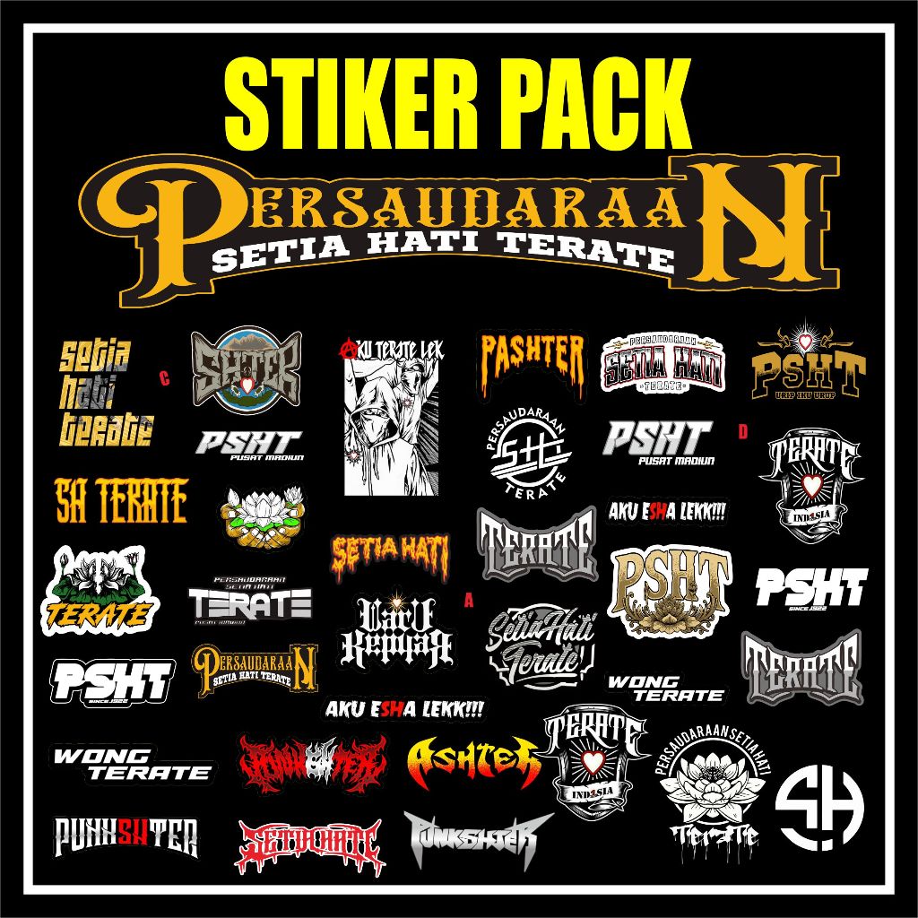 STIKER PACK PSHT TERATE SH PESILAT