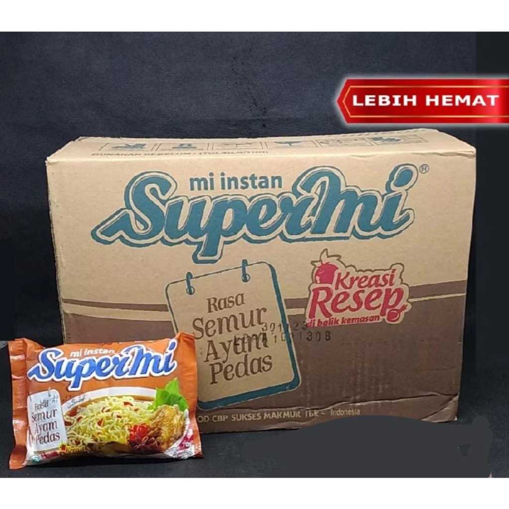 

SUPERMI SEMUR AYAM PEDAS 1 DUS ISI 40PCS
