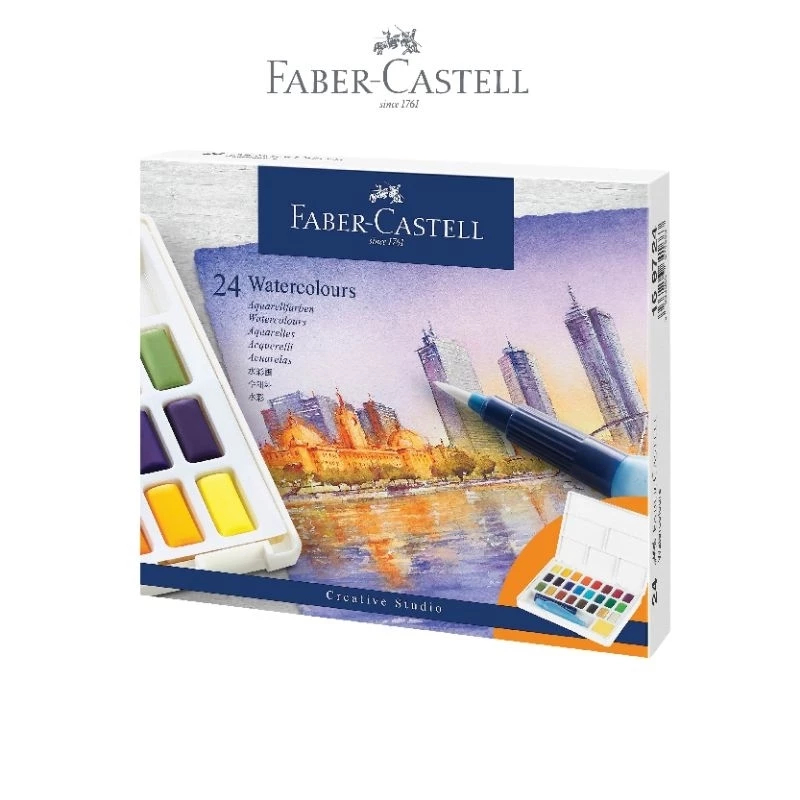 

TBMO CAT AIR 24 WARNA SOLID WATERCOLOURS 24C FABER-CASTEL 169724