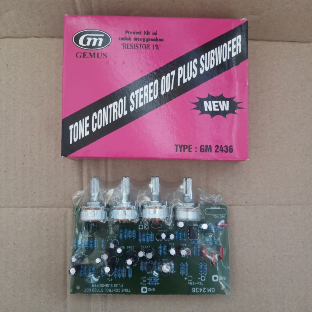 Kit Gm 2436 kit tone control setero 007 plus subwoofer