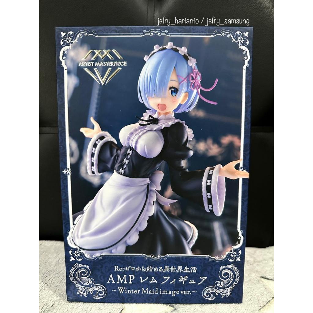 Re Zero Rem Artist Masterpiece AMP Winter Maid Figure Original Taito Japver MISB Ram Emilia Echidna