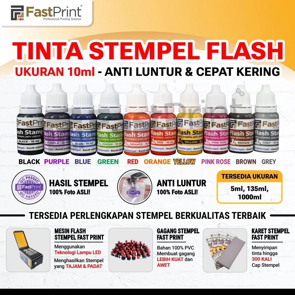 

Tinta Stempel Flash 5ml 10ml