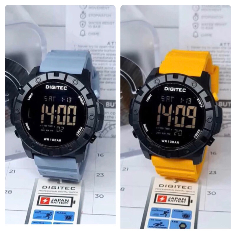 JAM TANGAN PRIA DIGITEC 5201T / DG 5201T / DIGITEC 5201 digital rubber [ORIGINAL]