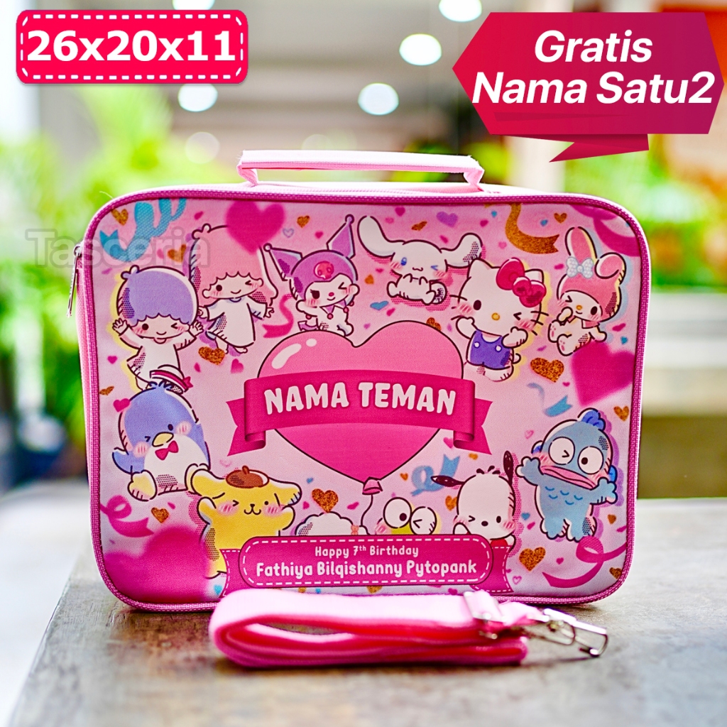 

Tas Selempang Souvenir Ulang Tahun Anak Sanrio