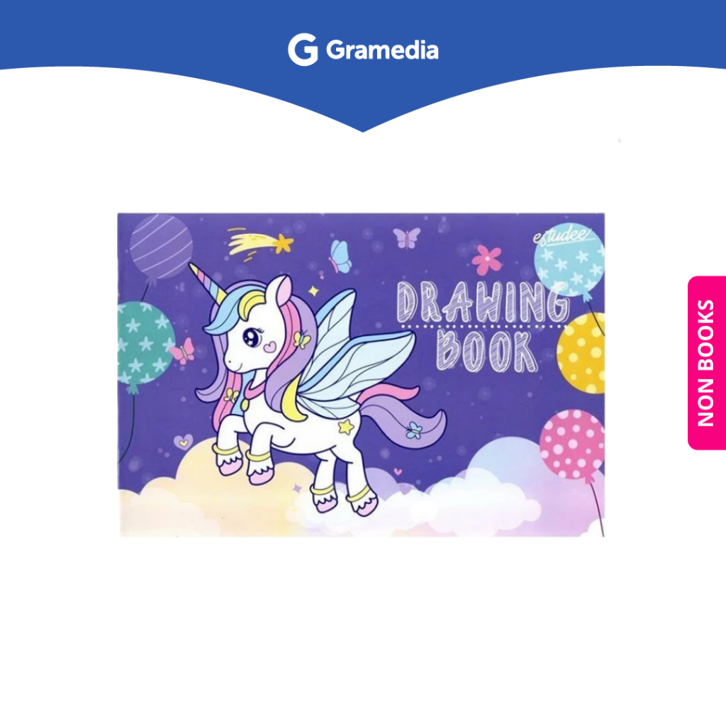 

Gramedia Depok - ESTUDEE DRAWING BOOK A4 J UNICORN DREAM