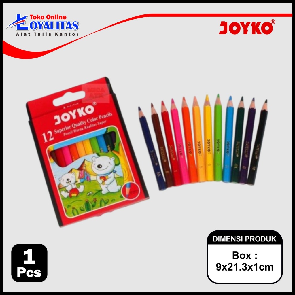 

Pensil warna Joyko pendek mini Cps12