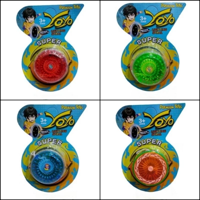 Yoyo Lampu Super Premium Toys Yoyo Lighting Keren Termurah Terlaris Mainan Gasing Anak Jadul Jaman D