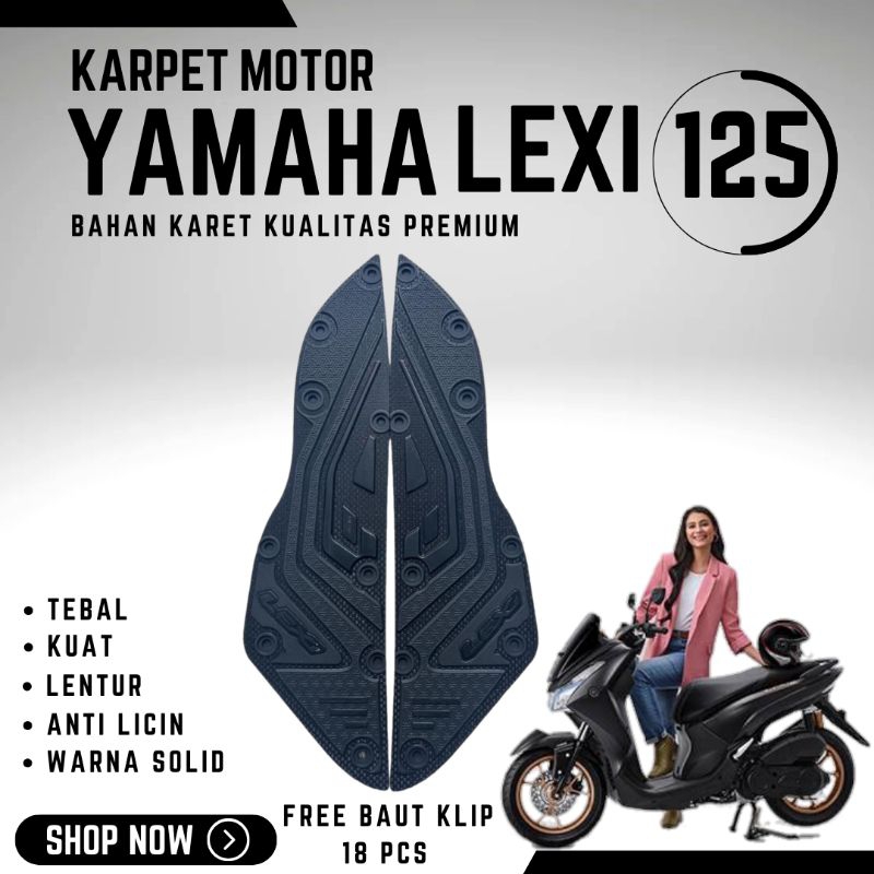 ALAS PIJAKAN KARPET YAMAHA LEXI 125 | AKSESORIS VARIASI LEXI 125